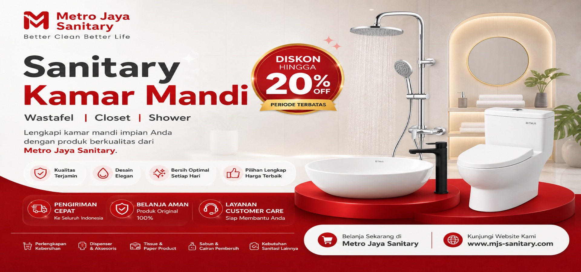 Gallery Toko Metro Jaya Sanitary — E-Commerce Sanitary Store